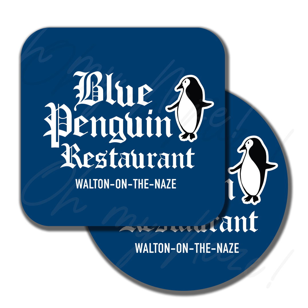 Blue Penguin Restaurant coaster or placemat
