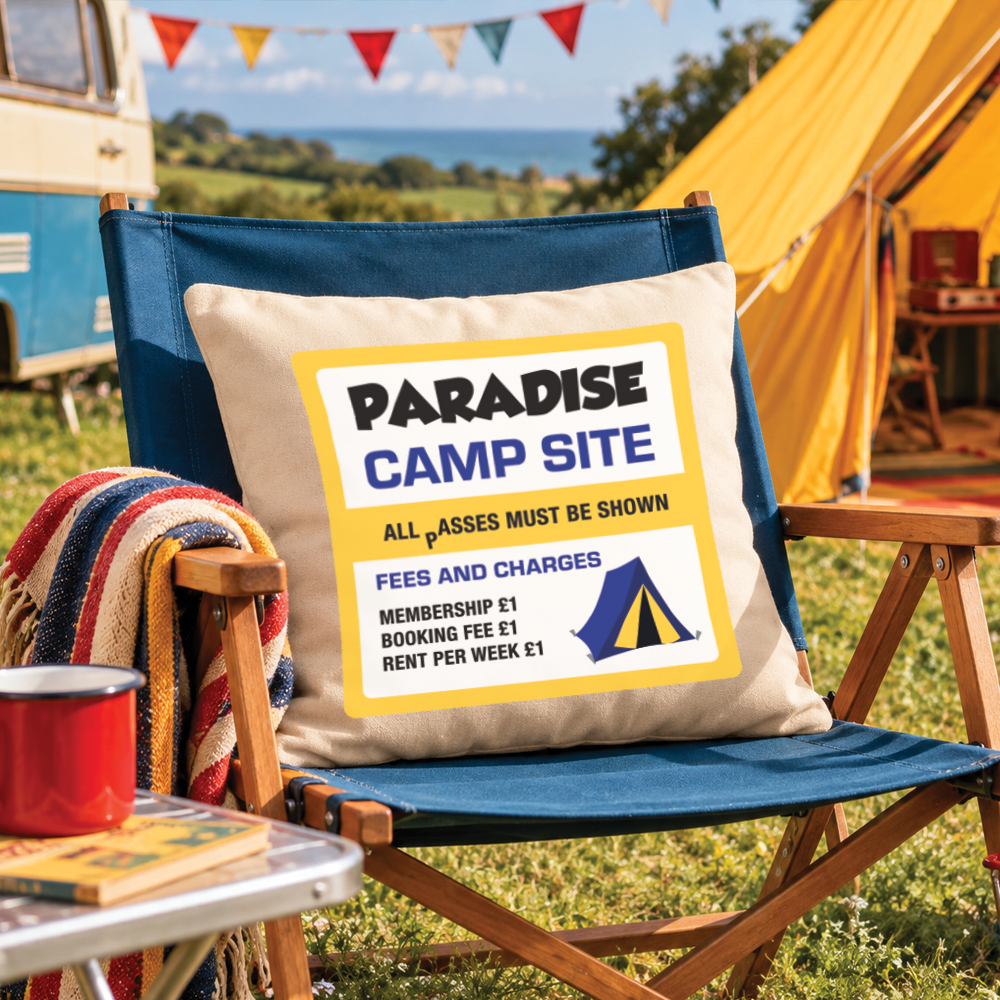 Carry On Camping - Cushion