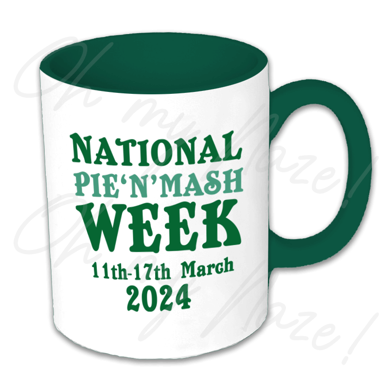 Pie and Mash Week 2025 - badge, rosette, keyring, coaster, pocket mirror, bottle opener, fridge magnet