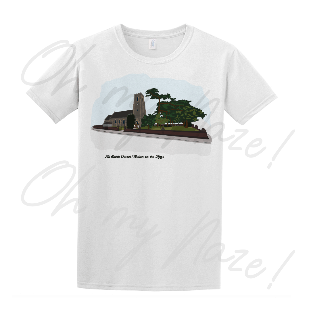Walton Landmarks All Saints Church T shirt