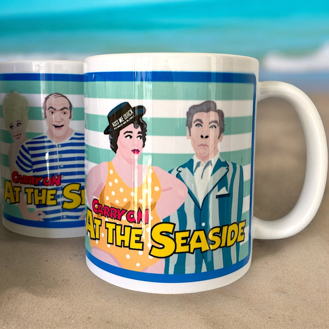 Carry On At The Seaside mug