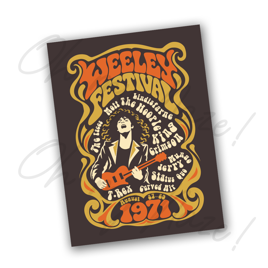 Weeley Festival 1971 - Giclée Art Prints