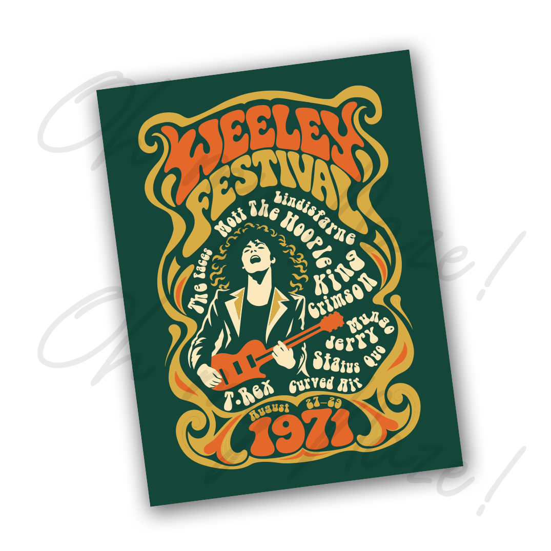 Weeley Festival 1971 - Giclée Art Prints