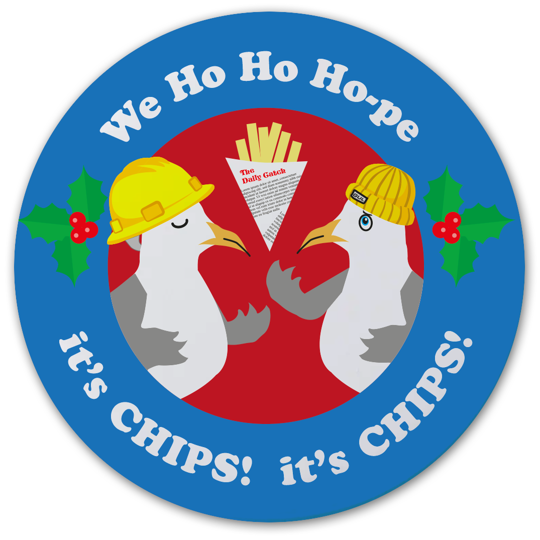 Gull-ty Pleasures Christmas Badges