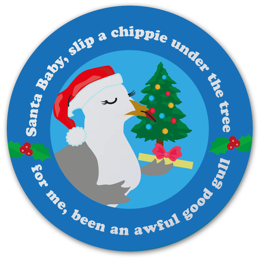 Gull-ty Pleasures Christmas Badges