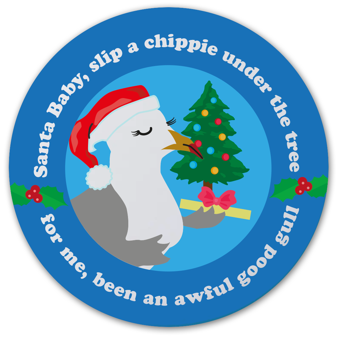 Gull-ty Pleasures Christmas Pocket Mirrors