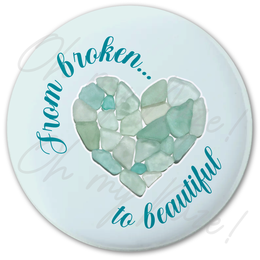 Broken to Beautiful (seaglass) badge