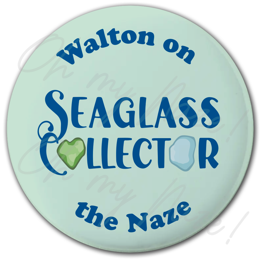 Seaglass Collector pocket mirror