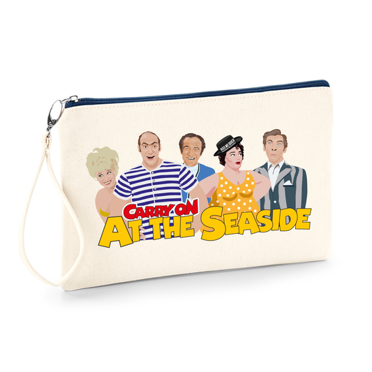 Carry On At The Seaside/Walton -  zipper pouch / Wristlet