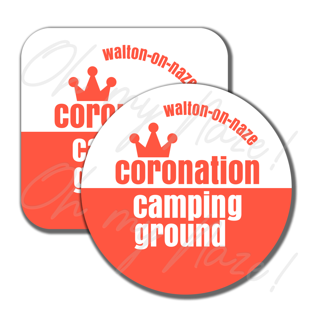 Coronation Camping Ground coaster or placemat