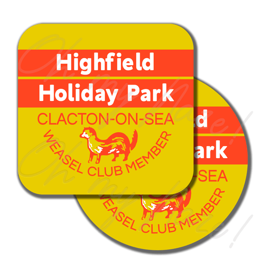 Highfield Holiday Park - Weasel Club coaster or placemat