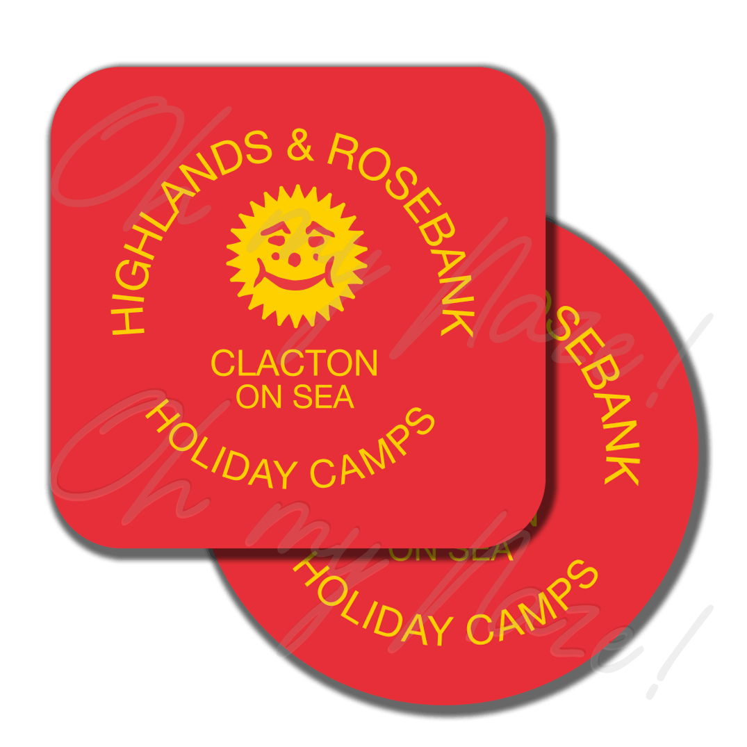 Highlands and Rosebank Holiday Camps coaster or placemat