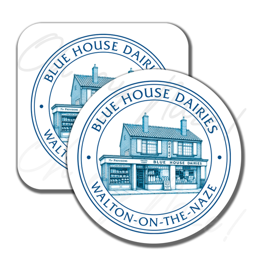 Blue House Dairies coaster or placemat