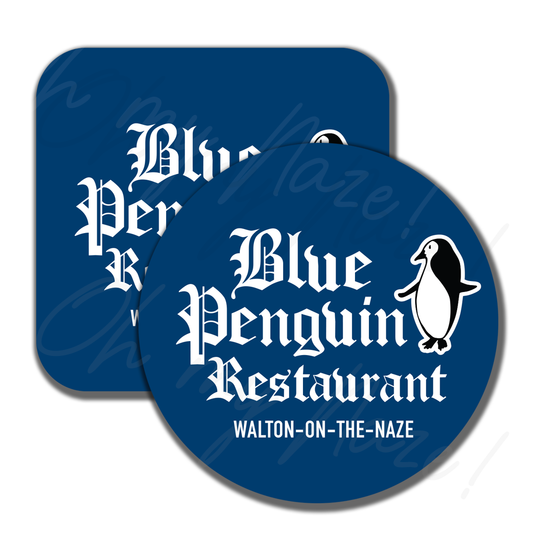 Blue Penguin Restaurant coaster or placemat