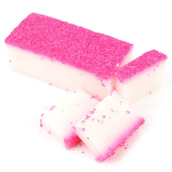 Coconut ice soap bar