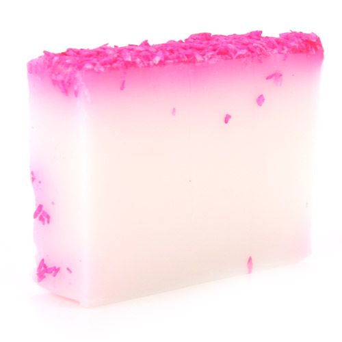 Coconut ice soap bar