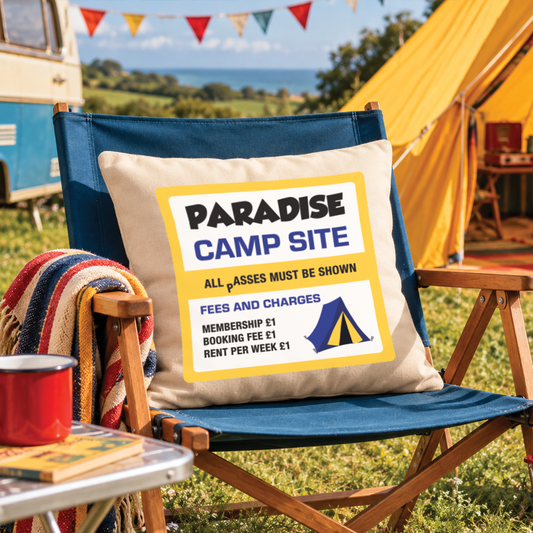 Carry On Camping - Cushion