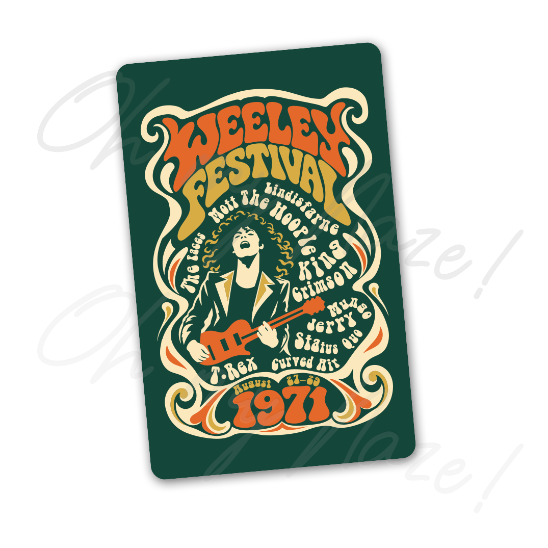 Weeley Festival 1971 - Fridge Magnet