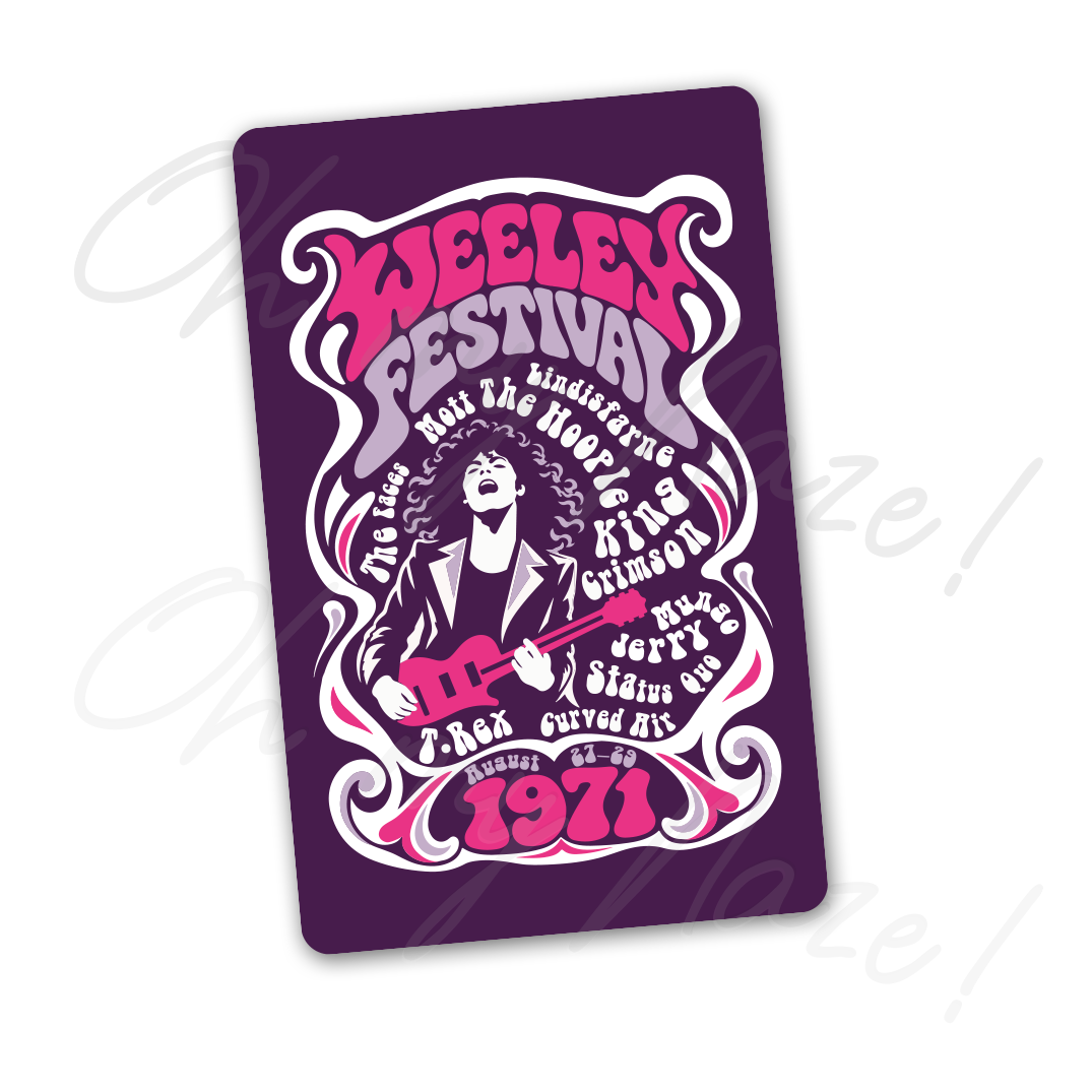 Weeley Festival 1971 - Fridge Magnet