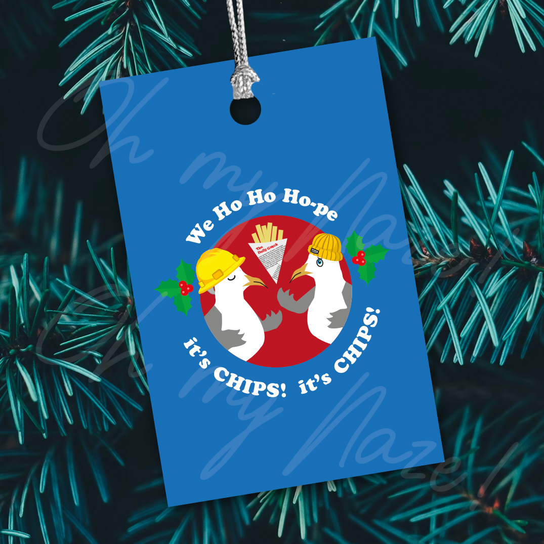 6 Gull-ty Pleasures Christmas Gift Tags