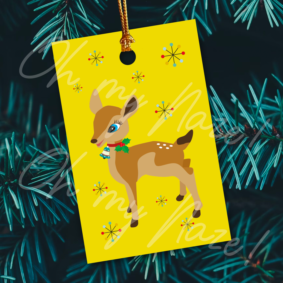 6 Retro Gift Tags