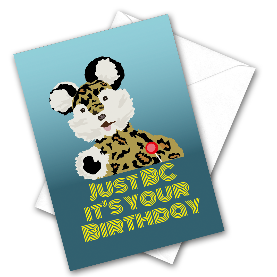 BC Bear - Birthday Club (Anglia TV) Greetings Card