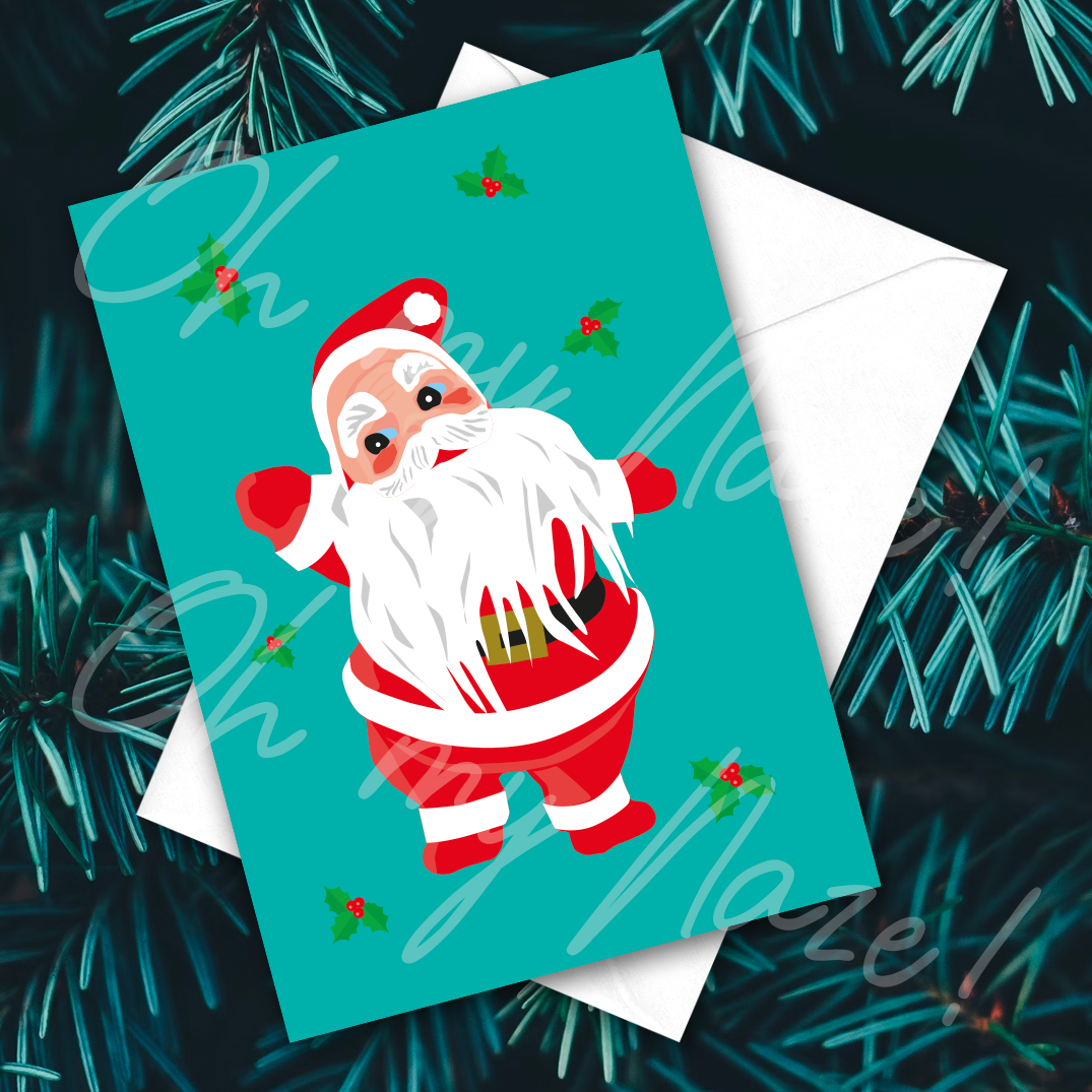 Jolly Old Saint Nick Christmas card