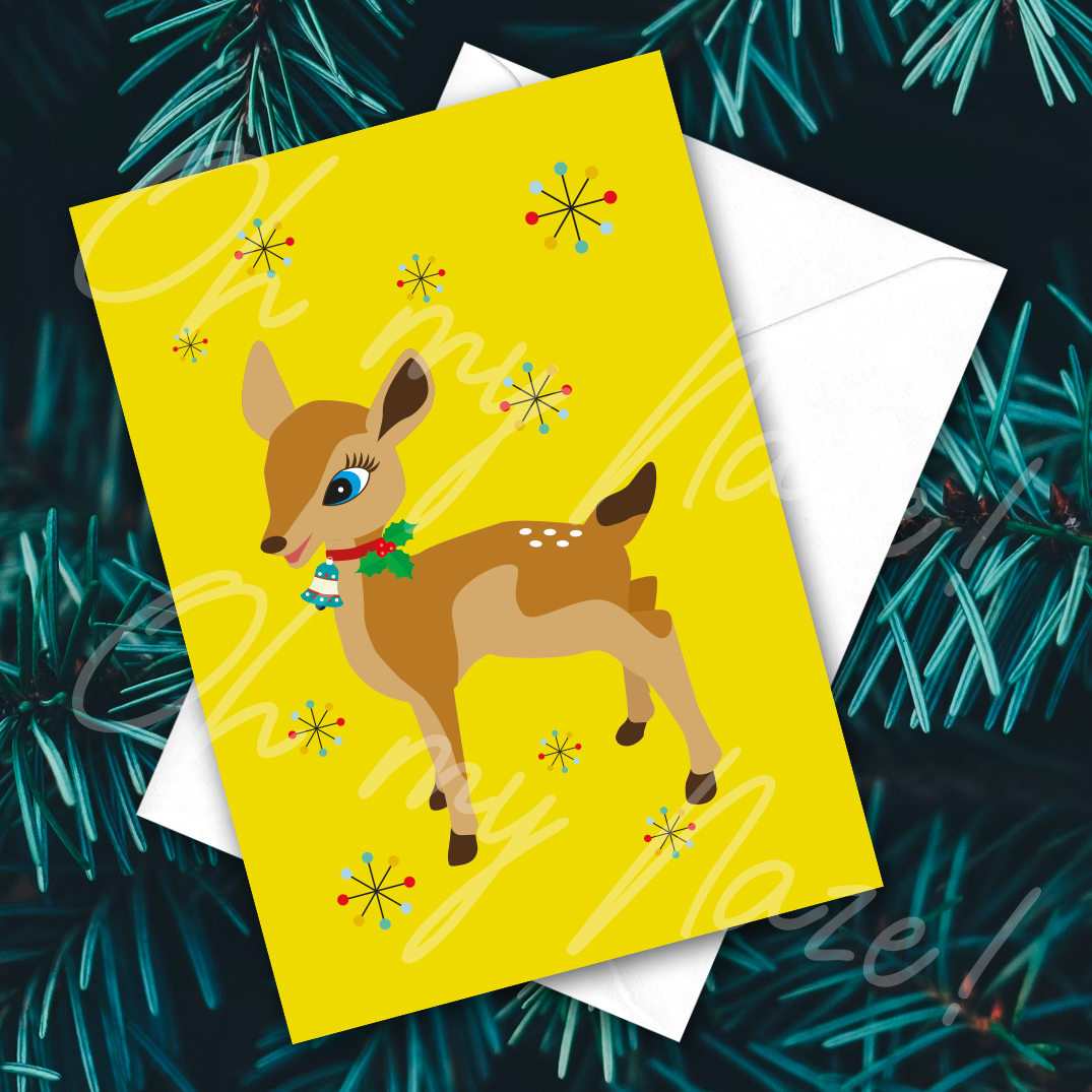 Rolo the Reindeer Christmas card