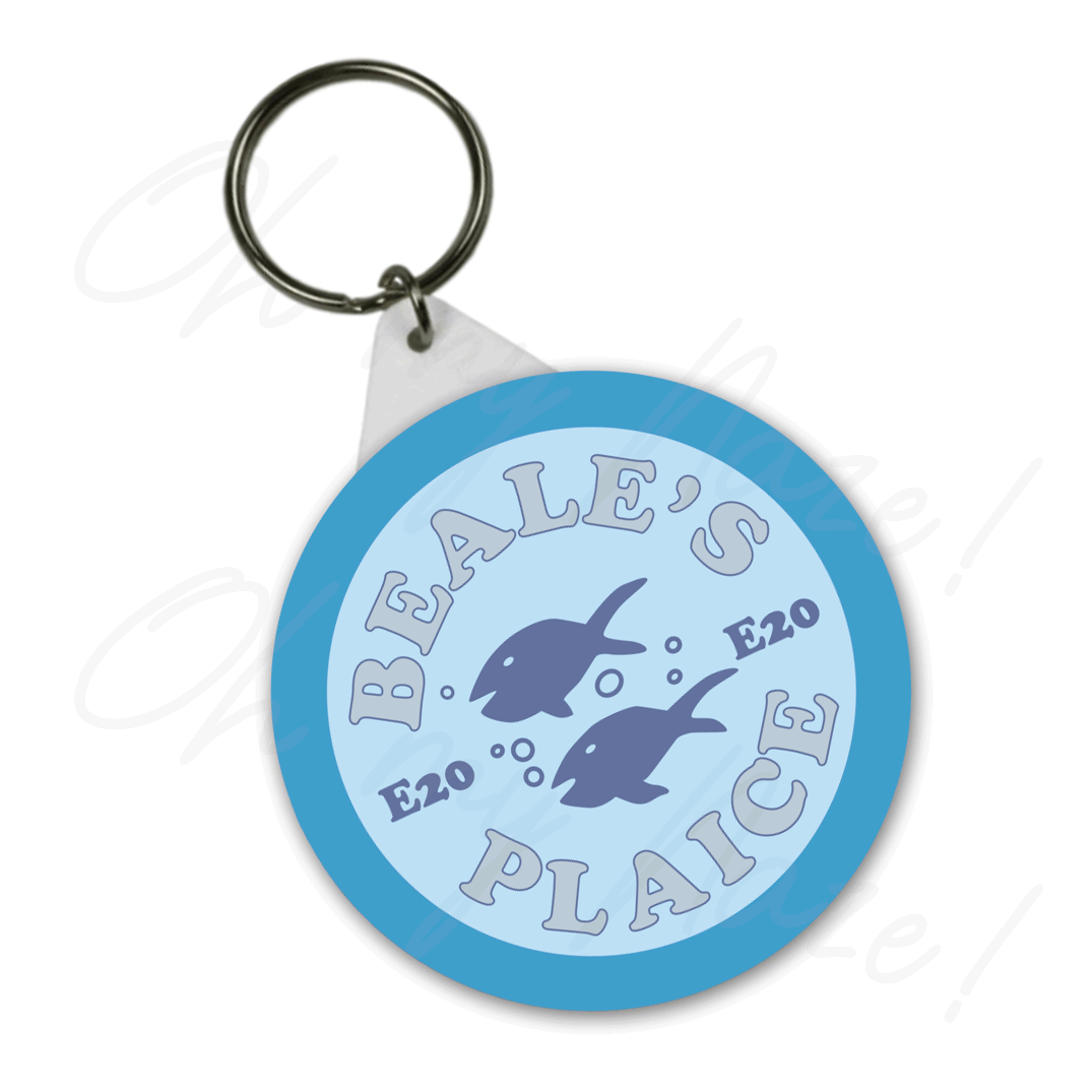 Beale's Plaice / Beale's Eels - Eastenders inspired - badge, keyring, coaster, pocket mirror, bottle opener, fridge magnet