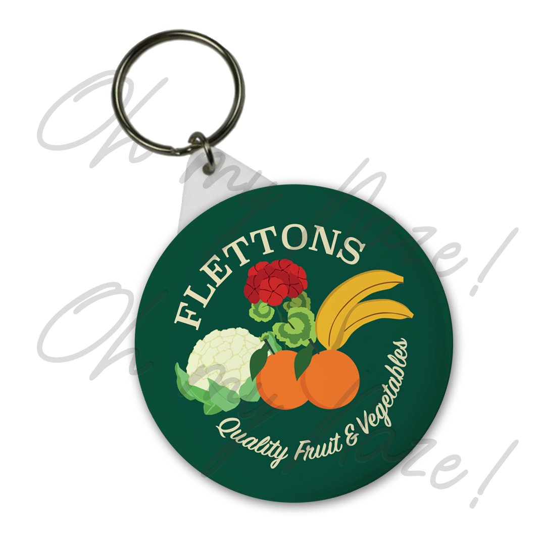 Flettons Greengrocers keyring