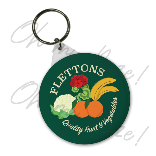 Flettons Greengrocers keyring