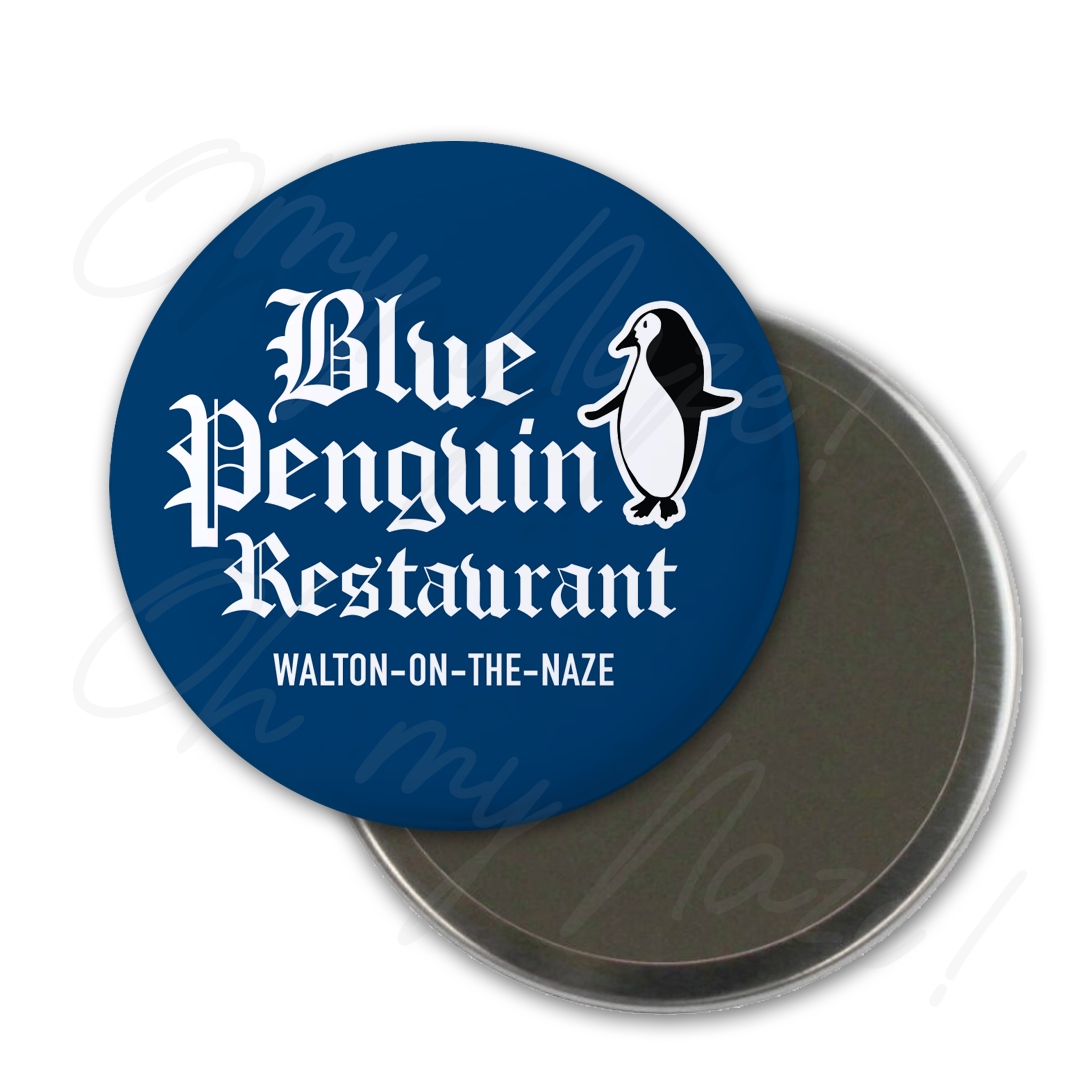 Blue Penguin Restaurant pocket mirror