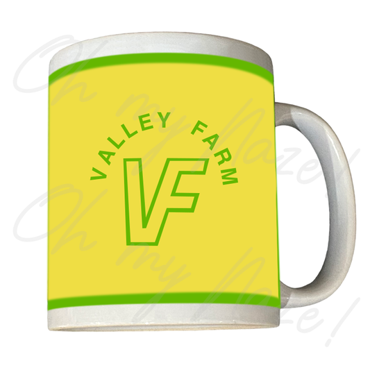 Valley Farm Caravan Park - Logo outline mug