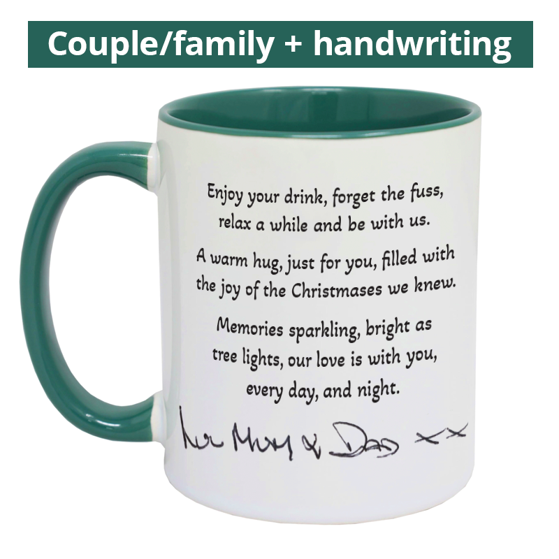 A Hug From Heaven (Christmas Edition) mug - from couple/family
