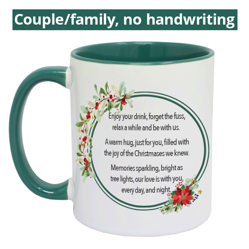 A Hug From Heaven (Christmas Edition) mug - from couple/family