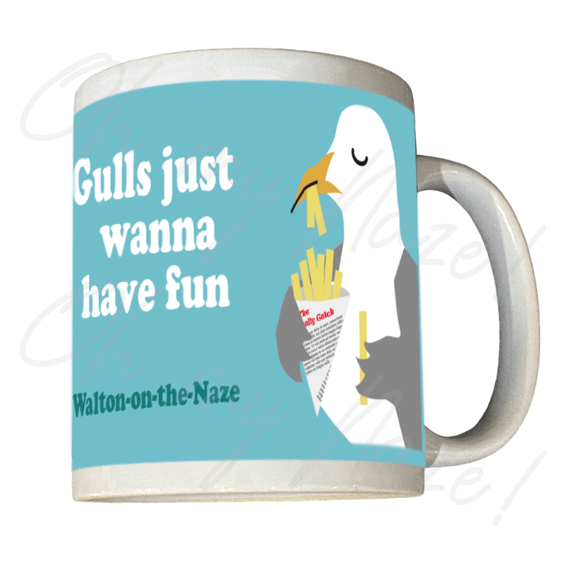 Gulls Just Wanna Have Fun mug