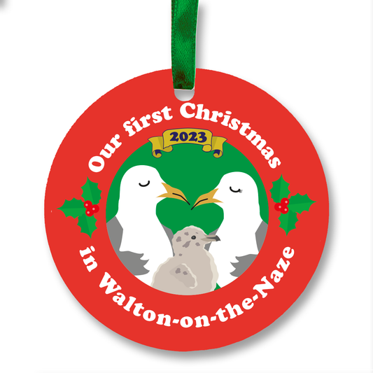 Gull-ty Pleasures Christmas Ornaments - First year in... Walton, Frinton, Clacton etc