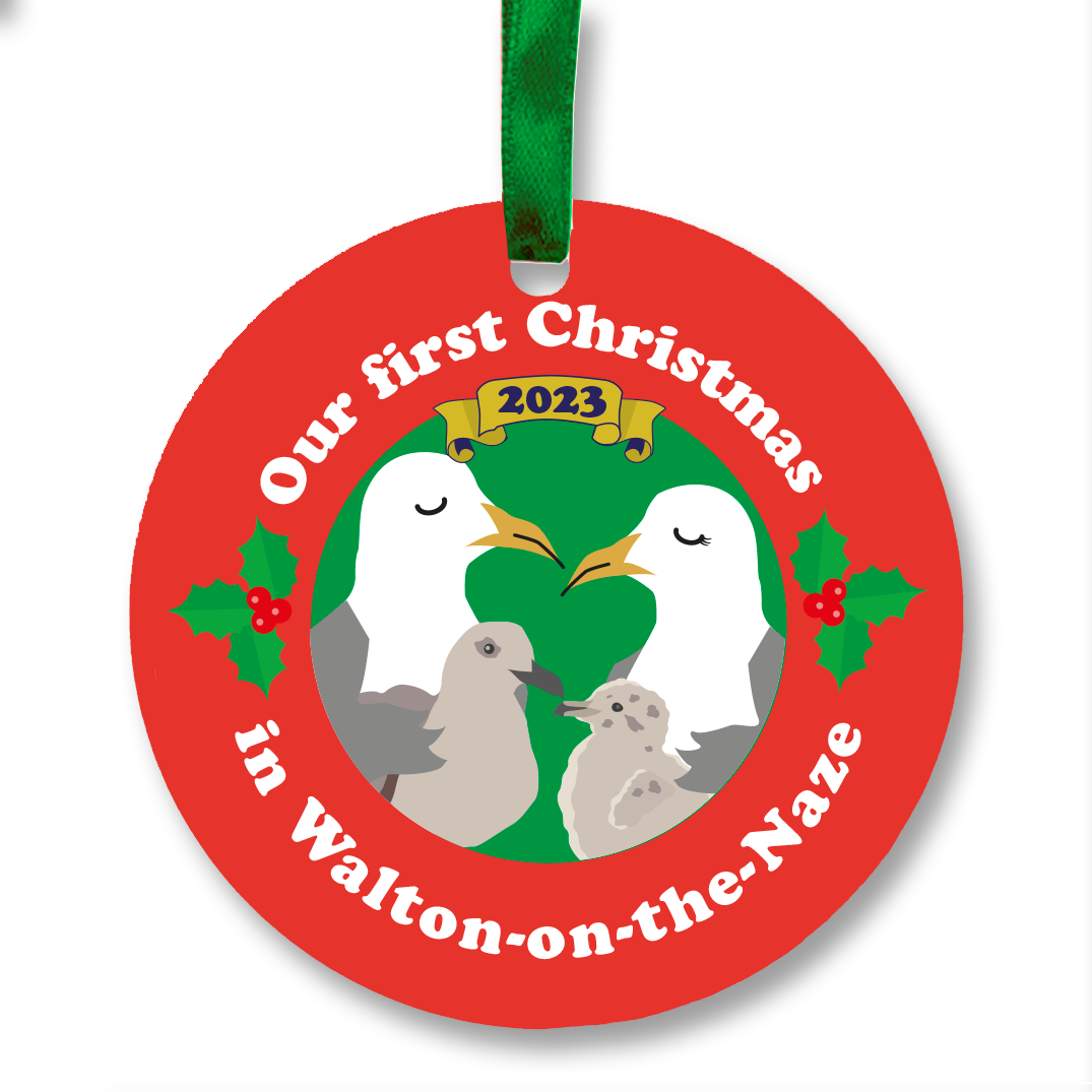Gull-ty Pleasures Christmas Ornaments - First year in... Walton, Frinton, Clacton etc