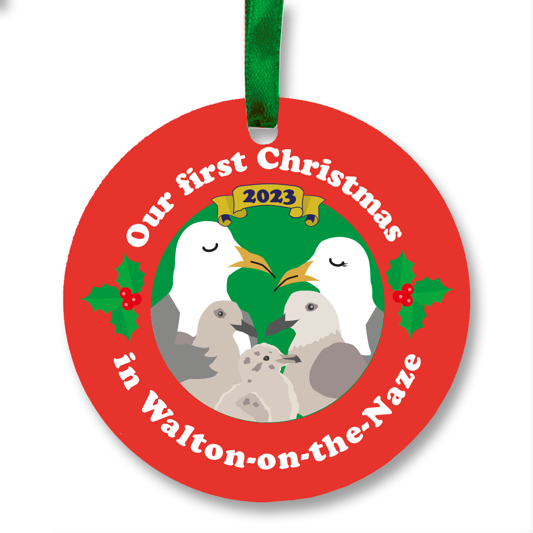 Gull-ty Pleasures Christmas Ornaments - First year in... Walton, Frinton, Clacton etc