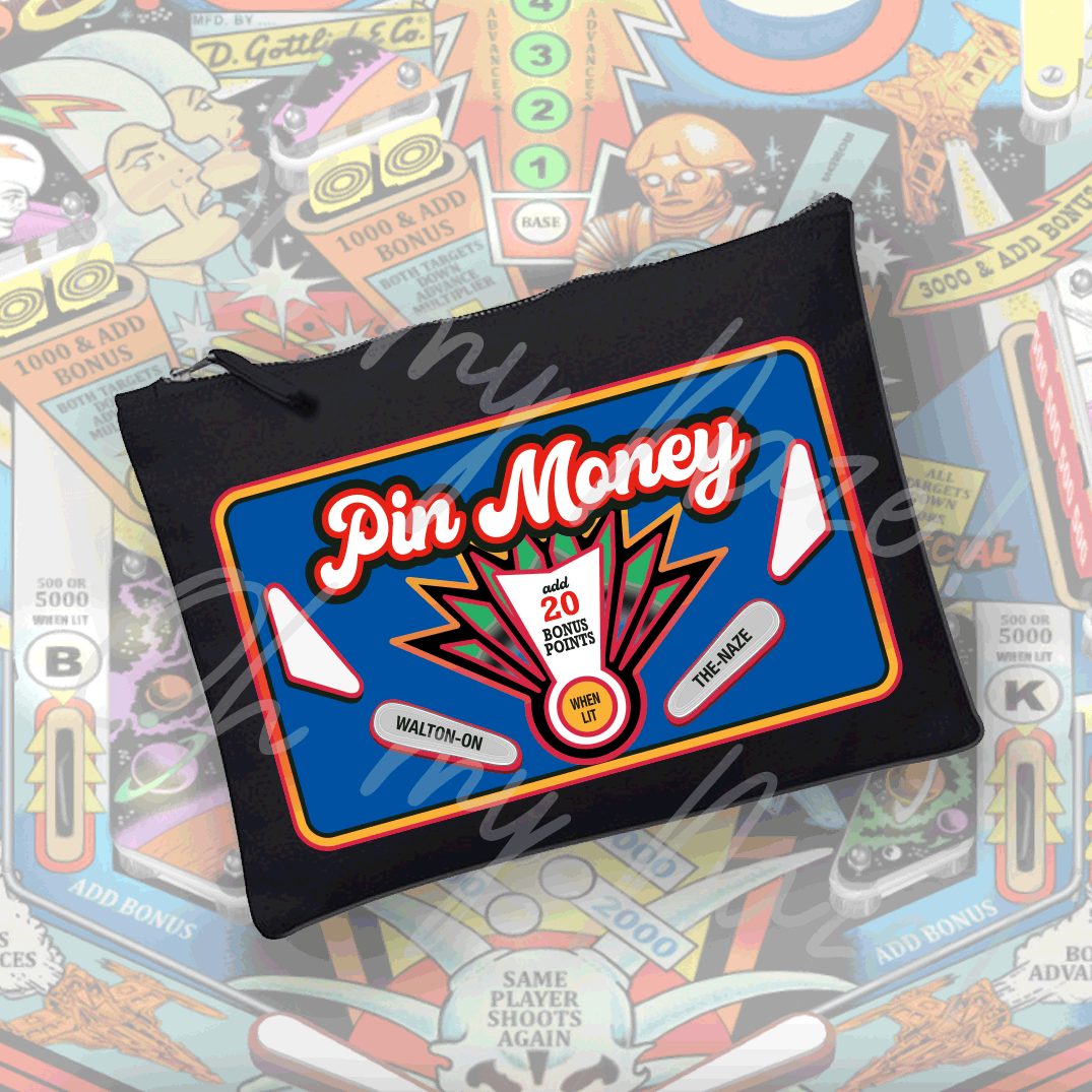 Pin Money (pinball) purse/coin wallet