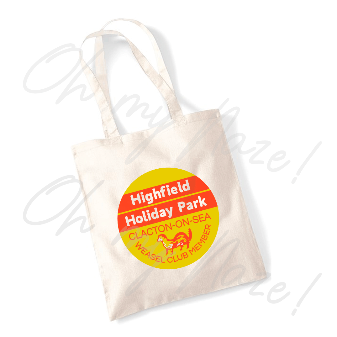 Highfield Holiday Park - Weasel Club tote bag