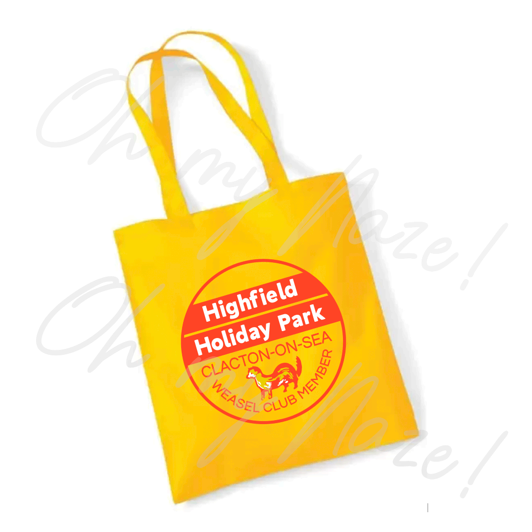 Highfield Holiday Park - Weasel Club tote bag