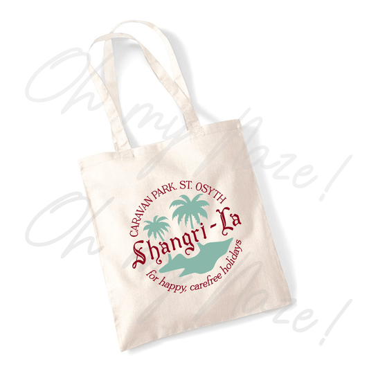 Shangri-La Caravan Park tote bag