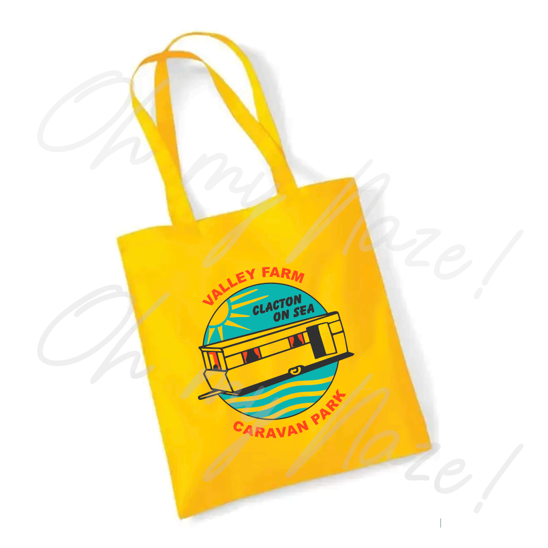 Valley Farm Caravan Park - Caravan tote bag