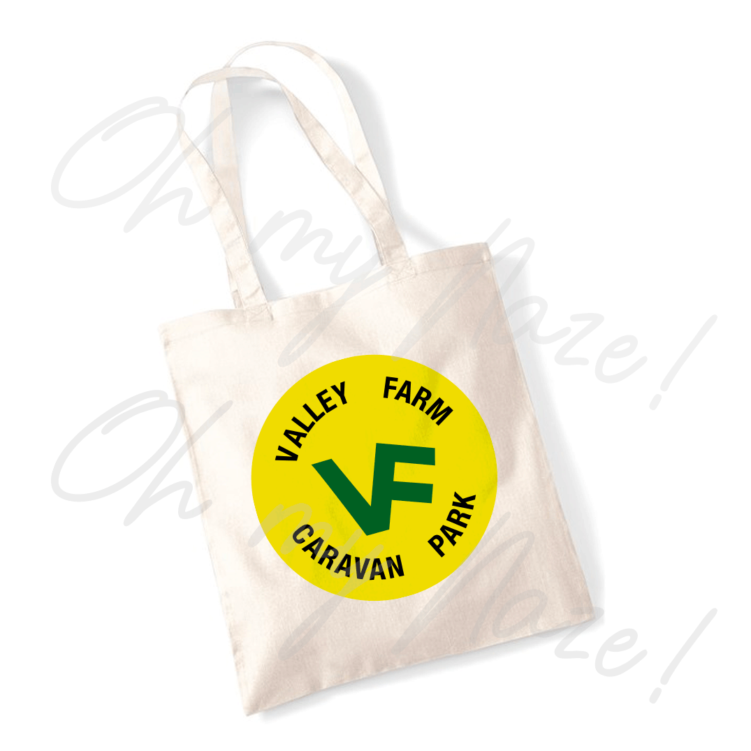 Valley Farm Caravan Park - Logo tote bag