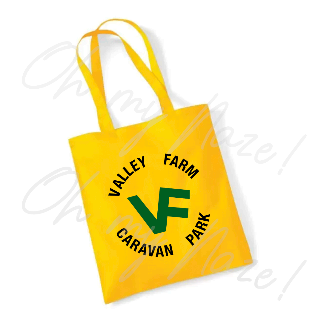 Valley Farm Caravan Park - Logo tote bag