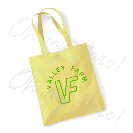 Valley Farm Caravan Park - Logo outline tote bag