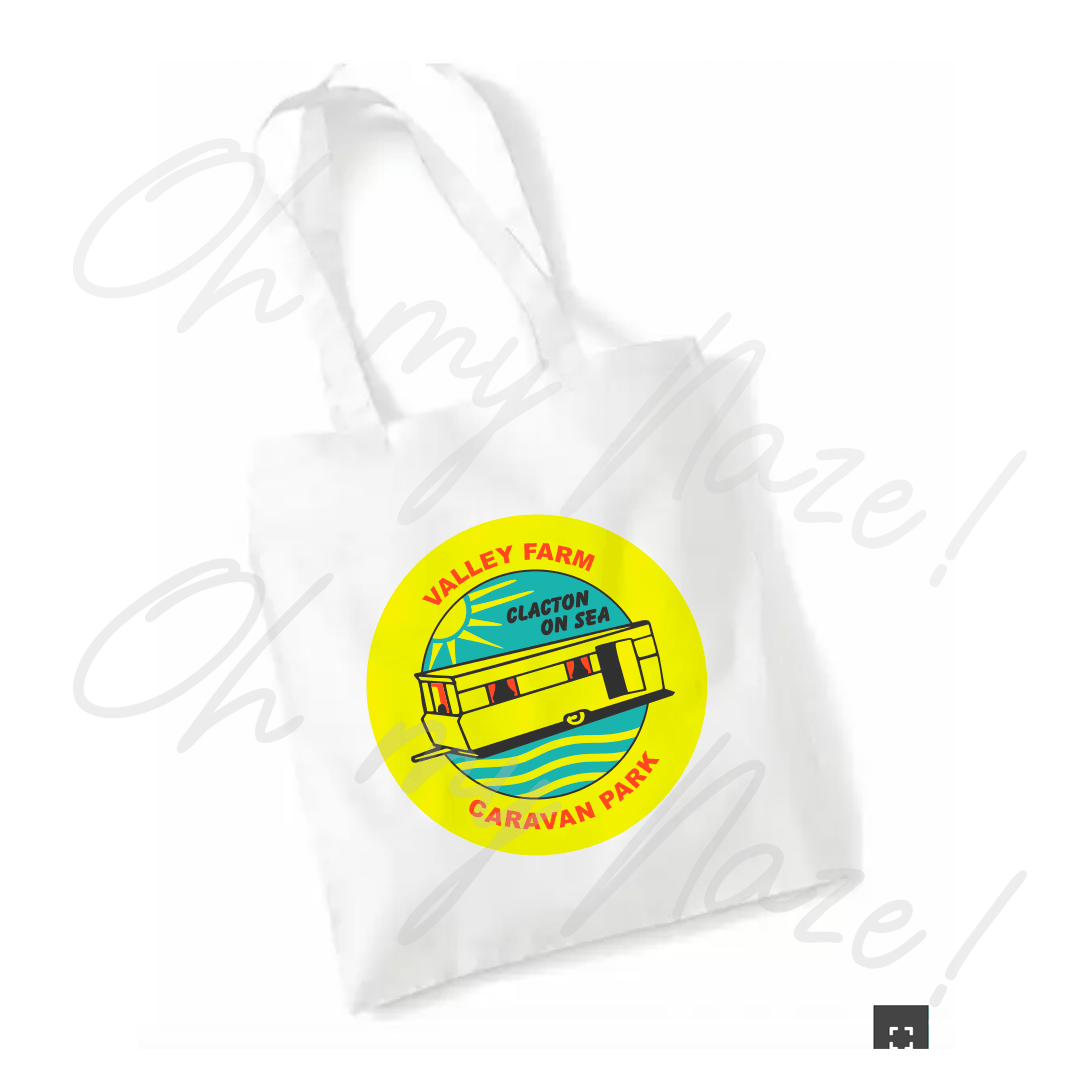 Valley Farm Caravan Park - Caravan tote bag