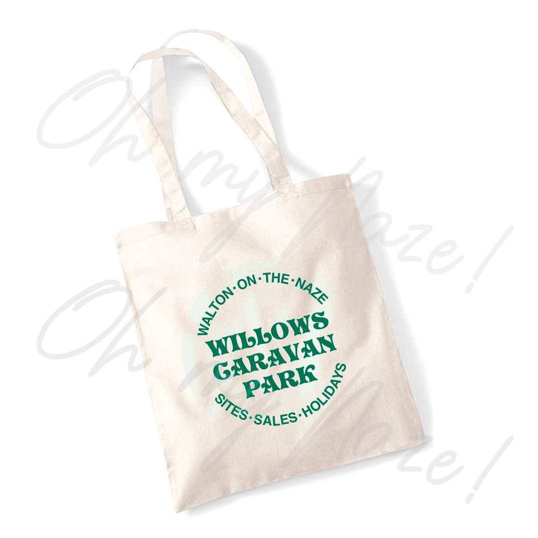 Willows Caravan Park tote bag