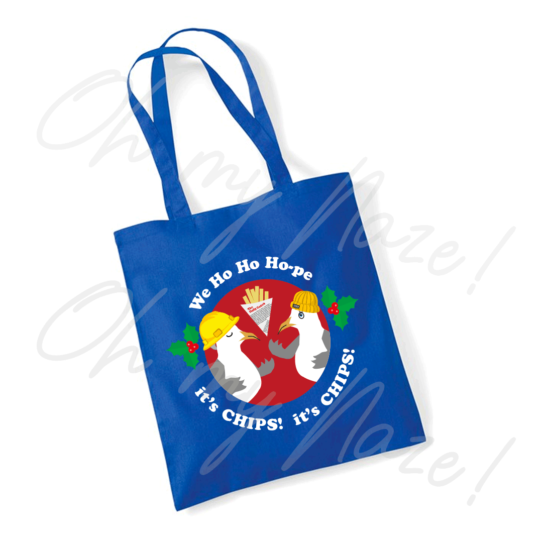 Gull-ty Pleasures Christmas Tote Bags